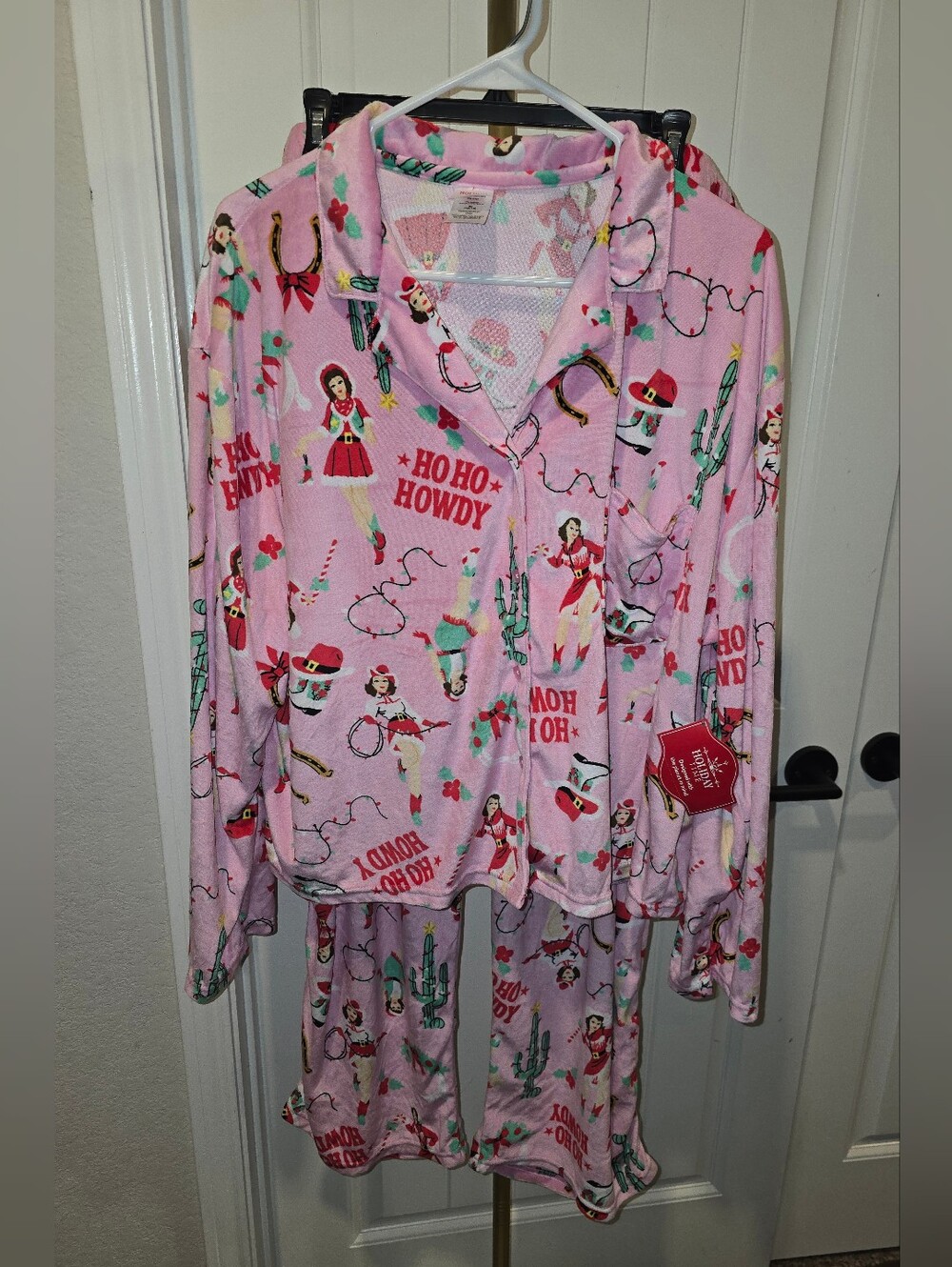 Womens Retro Cowgirl Pajamas Christmas XL 16 18 New